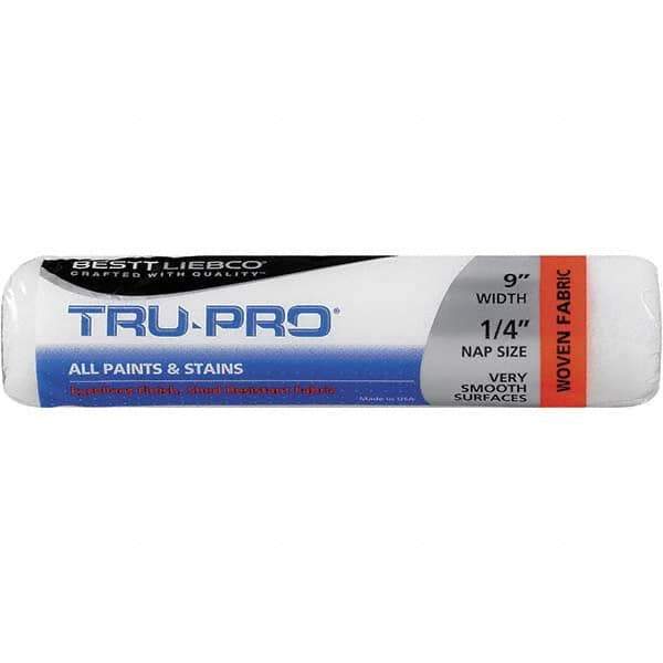 Bestt-Liebco - 1/4" Nap, 9" Wide Paint Roller Cover - Smooth Texture, Woven - Eagle Tool & Supply