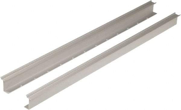 Square D - 1m Long x 0.3 Inch Wide x 1.38 Inch High x Aluminum DIN Rail - 0.04 Inch Thick - Eagle Tool & Supply