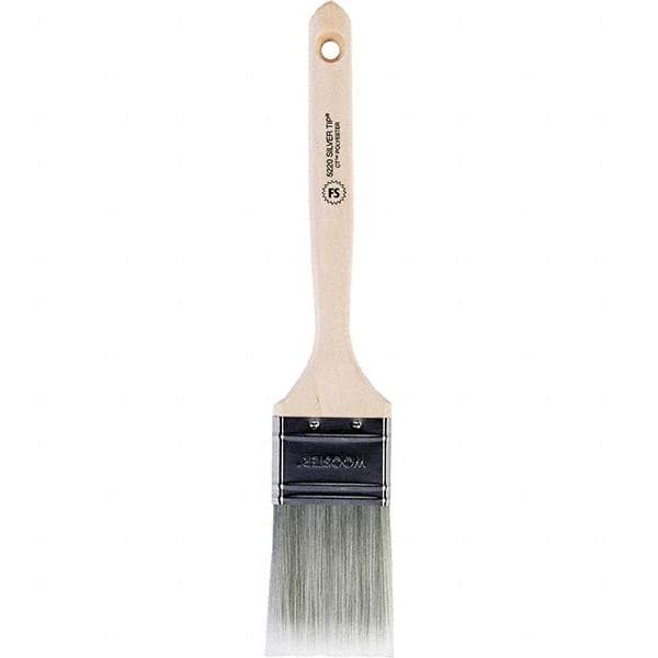 Wooster Brush - 2" Flat Synthetic Sash Brush - 2-11/16" Bristle Length, 7-3/4" Wood Fluted Handle - Eagle Tool & Supply