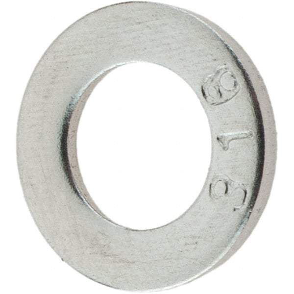 Value Collection - M6 Screw, Grade 316 Stainless Steel Standard Flat Washer - 6.4mm ID x 12mm OD, Plain Finish - Eagle Tool & Supply