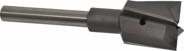 Made in USA - 1-1/2" Diam, 1/2" Shank, Diam, 4 Flutes, Straight Shank, Interchangeable Pilot Counterbore - Eagle Tool & Supply