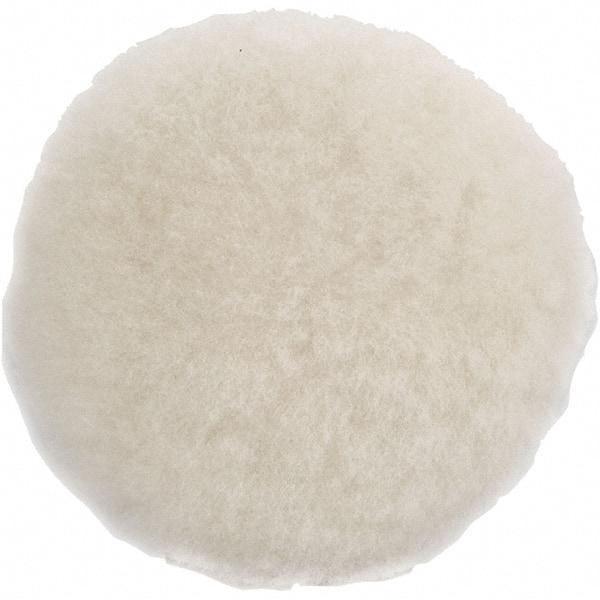 Dynabrade - 5" Diam Sheepskin Wool Bonnet Pad - Hook & Loop Attachment - Eagle Tool & Supply