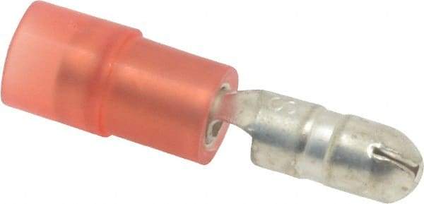 3M - 22 to 18 AWG Crimp Bullet Connector - Red Nylon Insulation - Eagle Tool & Supply