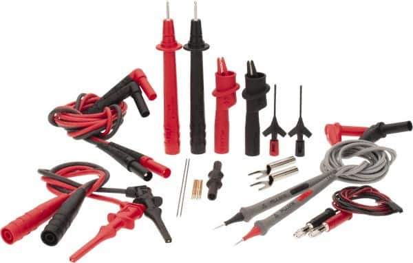 Fluke - 11 Piece, Test Lead Set - 600 Volt Max - Eagle Tool & Supply