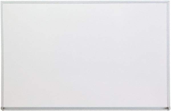 UNIVERSAL - 24" High x 36" Wide Melamine Dry Erase Board with 3/4" Rail - Aluminum, 5/8" Deep - Eagle Tool & Supply