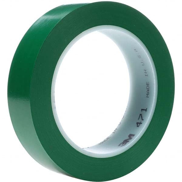 3M - 36 Yd x 1/4" Green Vinyl Film Tape - Eagle Tool & Supply
