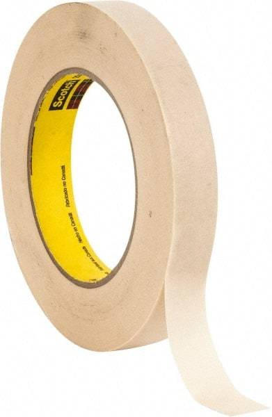 3M - 3/4" Wide x 60 Yd Long Tan Paper Masking Tape - Series 234, 5.9 mil Thick, 27 In/Lb Tensile Strength - Eagle Tool & Supply