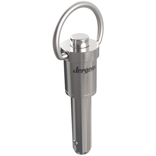 7/16″ Pin Diameter, 1-1/2″ Grip Length, Ring Handle Kwik-Lok Pin, Stainless Steel