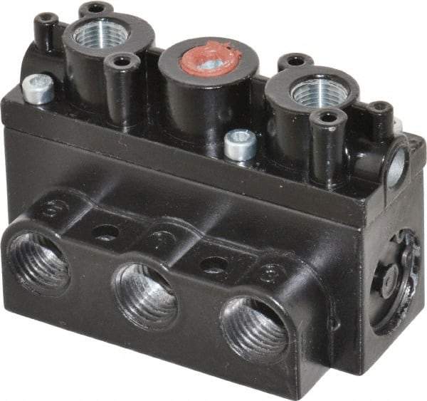 ARO/Ingersoll-Rand - 1/4" Inlet x 1/4" Outlet, Pilot Actuator, Pilot Return, 2 Position, Body Ported Solenoid Air Valve - 54 CFM, 1.5 CV, 4 Way, 150 psi, 2-15/16" Long x 1-15/16" Wide x 1-15/16" High, 0 to 180°F - Eagle Tool & Supply