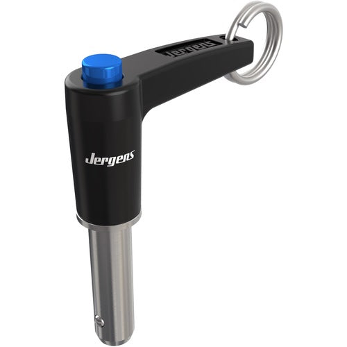 7/16″ Pin Diameter, 1-3/4″ Grip Length, L-Handle Kwik-Lok Pin, Stainless Steel, Black Finish
