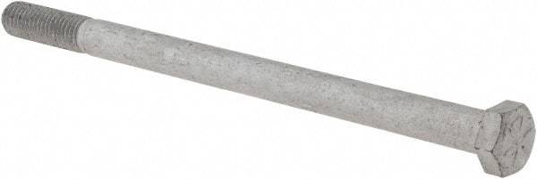 Armor Coat - 1/2-13 UNC, 8" Length Under Head Hex Head Cap Screw - Partially Threaded, Grade 8 Steel, 3/4" Hex - Eagle Tool & Supply
