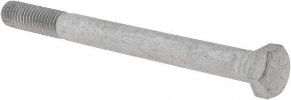 Armor Coat - 5/8-11 UNC, 7" Length Under Head Hex Head Cap Screw - Partially Threaded, Grade 8 Steel, 15/16" Hex - Eagle Tool & Supply