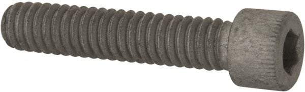 Armor Coat - 1/4-20 UNC Hex Socket Drive, Socket Cap Screw - Alloy Steel, Armor Coat Finish, Fully Threaded, 1-1/4" Length Under Head - Eagle Tool & Supply