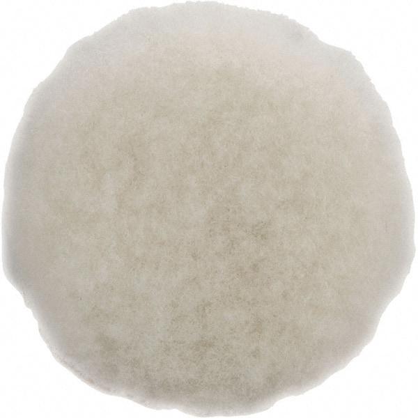 Dynabrade - 3" Diam Sheepskin Wool Bonnet Pad - Hook & Loop Attachment - Eagle Tool & Supply