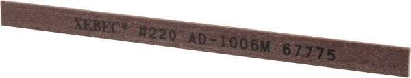 Value Collection - Rectangular, Ceramic Fiber Finishing Stick - 4" Long x 15/64" Wide x 1/32" Thick, 220 Grit, Very Fine Grade - Eagle Tool & Supply