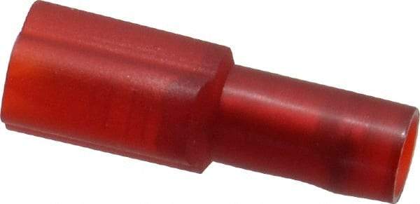 3M - 22 to 18 AWG, Nylon, Fully Insulated, Male Wire Disconnect - 3/16 Inch Wide Tab, Red, RoHS 2011/65/EU Compliant - Eagle Tool & Supply