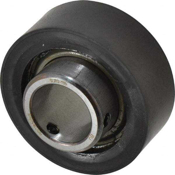 Browning - 1" ID x 2-17/32" OD, 2,801 Lb Dynamic Capacity, Set Screw Locking Insert Bearing - Rubber Grommet Housing, 52100 Steel Insert, 1" Race Width, 1,651 Lb Static Capacity - Eagle Tool & Supply