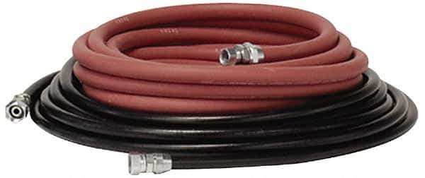 Binks - Paint Sprayer Hose with Fittings - 25 Ft. Fluid and Air Hose Asm with Fittings (2 Hose Set), Compatible with Pressure Tank and Spray Guns - Eagle Tool & Supply