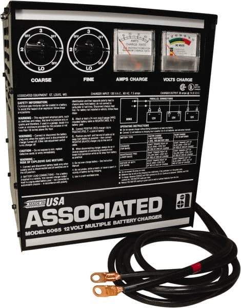 Associated Equipment - 12 Volt Battery Charger - 30 Amps - Eagle Tool & Supply
