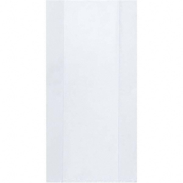 Value Collection - Pack of (1000), 4 x 12" 2 mil Gusseted Poly Bags - Eagle Tool & Supply
