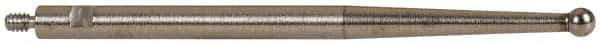 TESA Brown & Sharpe - 2mm Ball Diam, Steel, Ball Test Indicator Contact Point - 1-7/16" Contact Point Length, Use with Brown & Sharpe BesTest 599 Series - Eagle Tool & Supply