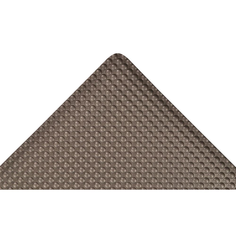 Anti-Fatigue Mat: 900.0000″ Length, 24.0000″ Wide, 1″ Thick, Vinyl, Beveled Edge, Heavy Duty Bubbled, Black, Dry