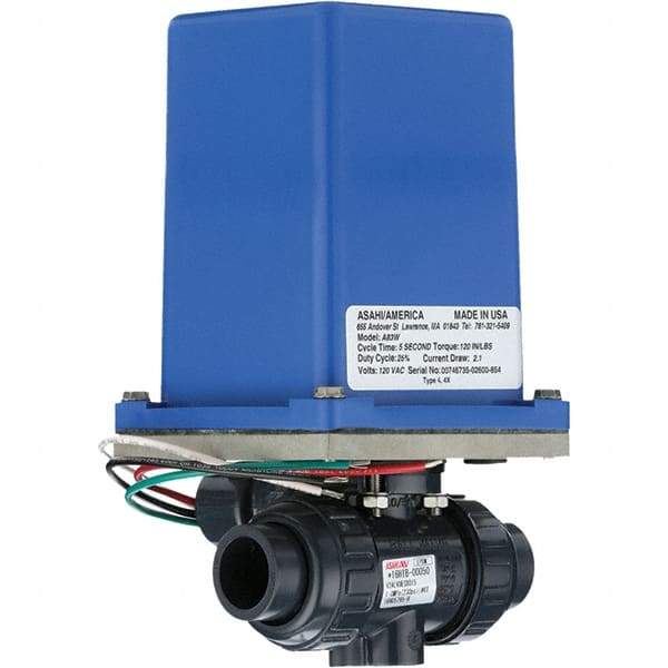 Asahi/America - Actuated Ball Valves Actuator Type: Electric Pipe Size: 1/2 (Inch) - Eagle Tool & Supply