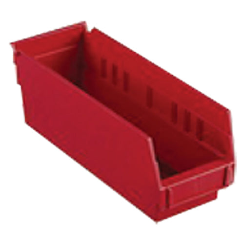 4 1/8″ × 23 5/8″ × 4″ - Red Economy Shelf Bin - Eagle Tool & Supply