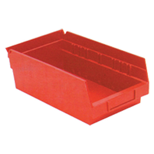 6 5/8″ × 11 5/8″ × 4″ - Red Economy Shelf Bin - Eagle Tool & Supply
