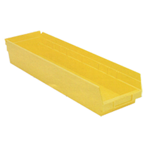 6 5/8″ × 23 5/8″ × 4″ - Yellow Economy Shelf Bin - Eagle Tool & Supply