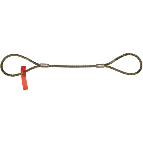 Wire Rope Sling - Model WW-3126; 3/8″ × 6 feet Long - Eagle Tool & Supply
