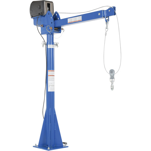 AC Powered Lift Jib Crane 2K 3-5 Ft Boom