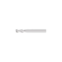 Corner Chamfer End Mill: 5.50 mm Dia, 16.00 mm LOC, 2 Flute, 0.10 mm Chamfer Width, Solid Carbide