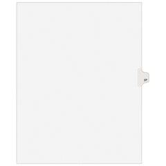 11 x 8 1/2" 37" Label, 25 Tabs, Unpunched, Preprinted Tab Dividers