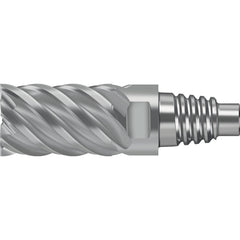 Square End Mill Heads; Mill Diameter (Decimal Inch): 0.6299; Mill Diameter (mm): 16.00; Length of Cut (mm): 24.0000; Connection Type: E16; Overall Length (Decimal Inch): 2.0157