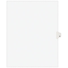 11 x 8 1/2" N Label, 1 Tabs, Unpunched, Preprinted Tab Dividers