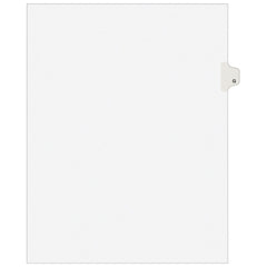11 x 8 1/2" G Label, 26 Tabs, Unpunched, Preprinted Tab Dividers