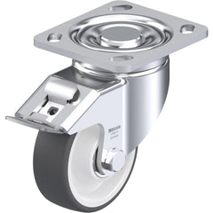 Top Plate Casters; Mount Type: Plate; Number of Wheels: 1.000; Wheel Diameter (Inch): 6; Wheel Material: Synthetic; Wheel Width (Inch): 2; Wheel Color: Gray