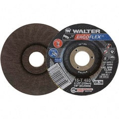 WALTER Surface Technologies - Depressed-Center Wheels Wheel Diameter (Inch): 4-1/2 Wheel Thickness (Inch): 3/64 - Eagle Tool & Supply
