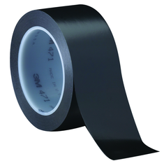 List 471 4" x 36 yds Vinyl Tape - Black - Eagle Tool & Supply