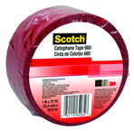 List 660 1" x 72 yds Light Duty Packaging Tape - Red - Eagle Tool & Supply