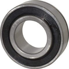 Value Collection - 1" Bore Diam, 2" OD, Double Seal Semi Ground Extra Light Radial Ball Bearing - 1 Row, Round Bore, 1,096 Lb Static Capacity, 2,040 Lb Dynamic Capacity - Eagle Tool & Supply