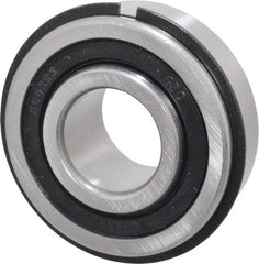 Value Collection - 3/4" Bore Diam, 1-3/4" OD, Double Seal Semi Ground Extra Light Radial Ball Bearing - 1 Row, Round Bore, 707 Lb Static Capacity, 1,366 Lb Dynamic Capacity - Eagle Tool & Supply