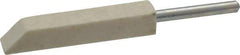 Made in USA - 1/4" Diam, 1/8" Shank Diam, Taper Shaped Mounted Bob - Hard Density, 1/4" Head Length, 1-1/2" Shank Length, Wool Felt, for Reciprocating Tools - Eagle Tool & Supply