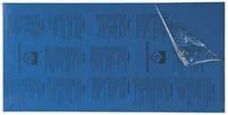 Gravotech - 24 Inch Long x 12 Inch High, Plastic Engraving Stock - Blue and White - Eagle Tool & Supply