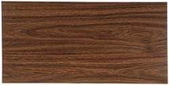 Gravotech - 24 Inch Long x 12 Inch High, Plastic Engraving Stock - Light Walnut and White - Eagle Tool & Supply