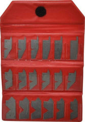 Value Collection - 18 Piece Stainless Steel Angle Gage Set - 5 to 90° Primary Angle - Eagle Tool & Supply