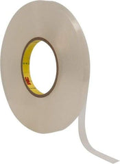 3M - 1/2" x 27 Yd Acrylic Adhesive Double Sided Tape - 1/32" Thick, Clear, Acrylic Foam Liner, Continuous Roll, Series 4658F - Eagle Tool & Supply