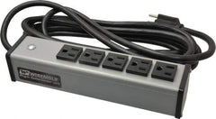 Wiremold - 5 Outlets, 120 Volts, 15 Amps, 15' Cord, Power Outlet Strip - Free Hanging Mount, 5-15 NEMA Configuration, 9-1/4" Strip, cULus Listed - Eagle Tool & Supply