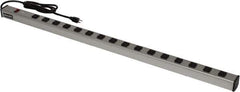 Wiremold - 16 Outlets, 120 Volts, 15 Amps, 6' Cord, Power Outlet Strip - Raceway Mount, 5-15 NEMA Configuration, 48" Strip, cULus Listed - Eagle Tool & Supply
